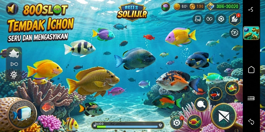 Screenshot dari gameplay seru 180SLOT yang menangkap aksi menembak ikan.