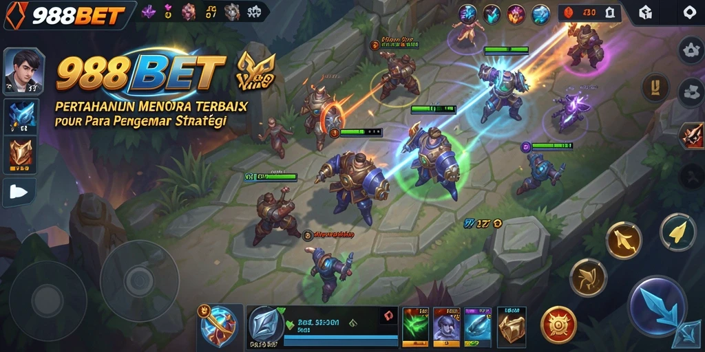 Gameplay mendebarkan Tower Defense yang menantang di 988BET.