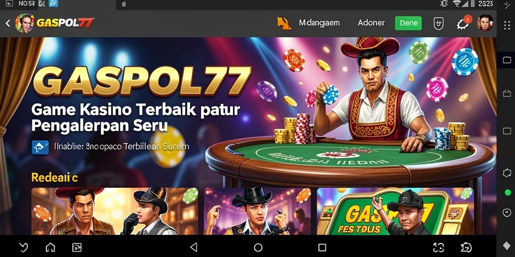 Tampilan menarik dari gameplay Kasino di GASPOL77.