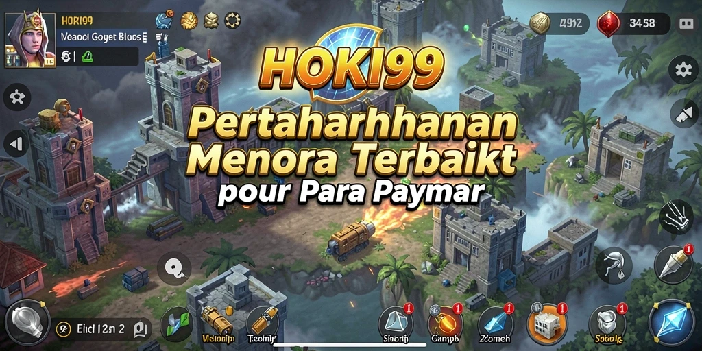 Tangkapan layar HOKI99 menampilkan gameplay menara pertahanan yang menarik.