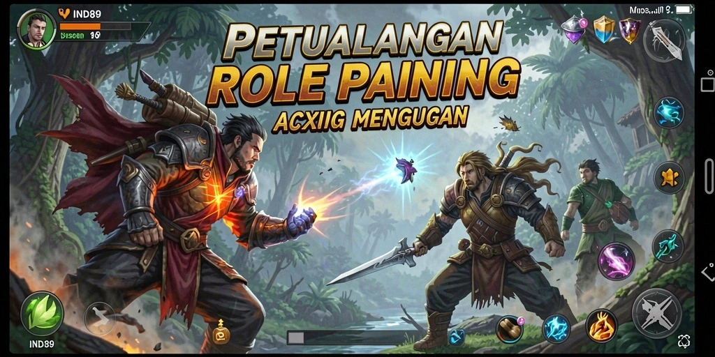 Tampilan menarik dari gameplay ARPG IND89 yang mendebarkan.