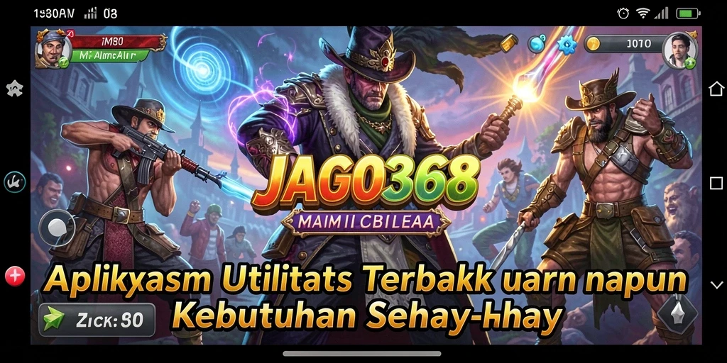 Screenshot utama JAGO368 menunjukkan tampilan aplikasi Utility yang intuitif.