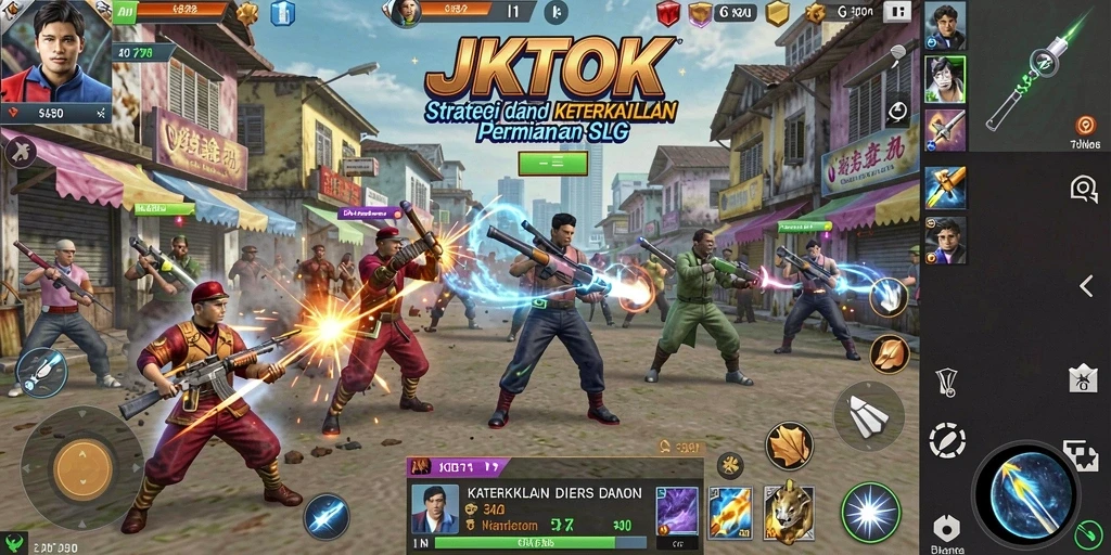 Tampilan menarik dari gameplay JKTOK yang penuh strategi.