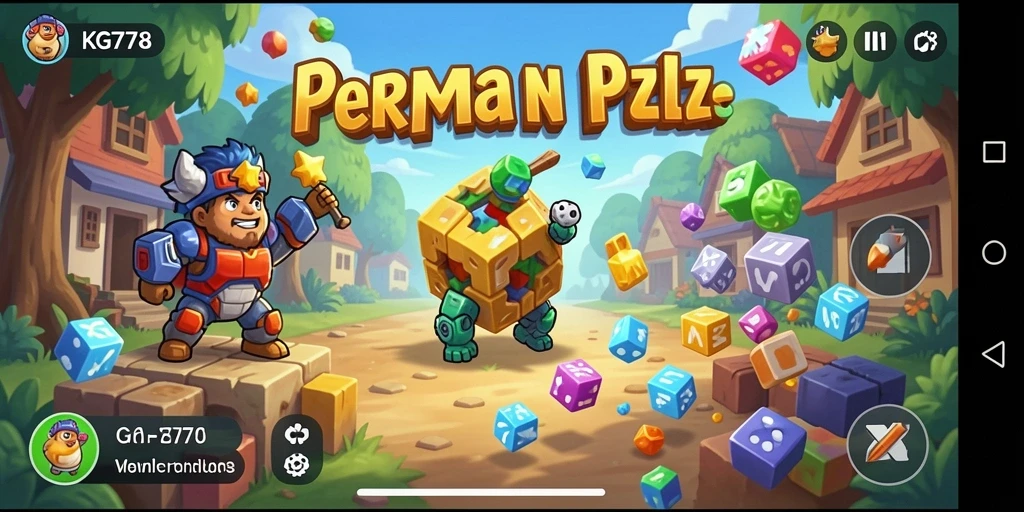 Tampilan gameplay seru dari game Puzzle KG778.
