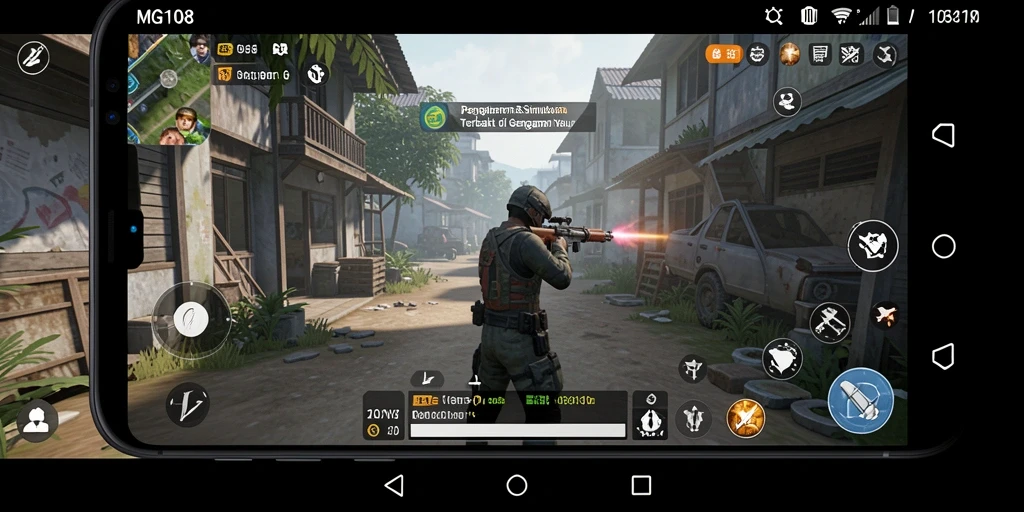 Tangkapan layar gameplay MG108 menampilkan aksi pengelolaan yang dinamis.