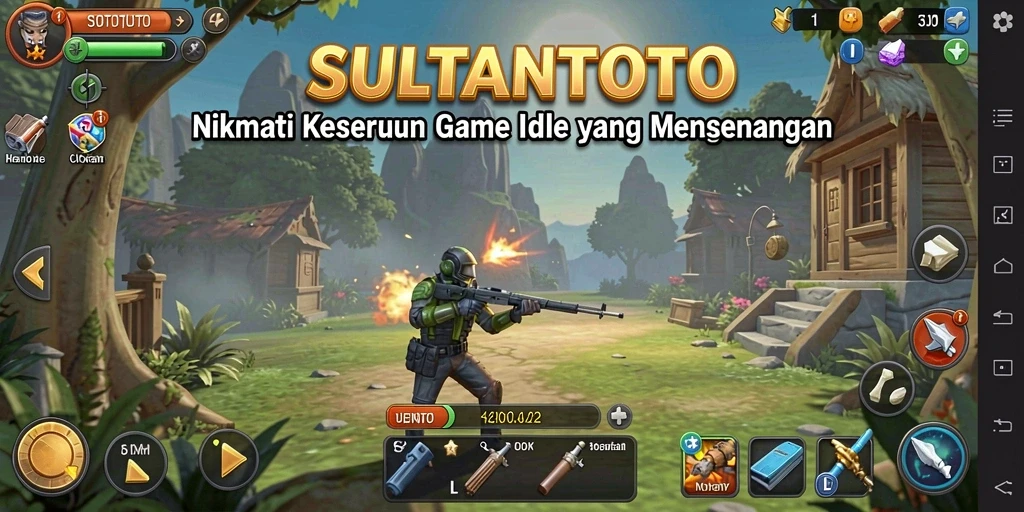 Tampilan gameplay menarik SULTANTOTO yang membuat ketagihan.