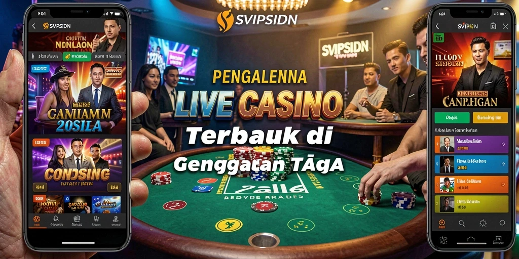 Tampilan gameplay Live Casino SVIPSIDN yang mendebarkan dan interaktif.