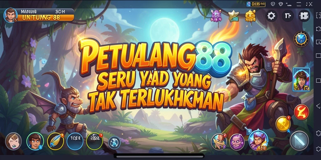Tangkapan layar utama UNTUNG88 menampilkan aksi mendebarkan dalam petualangan.